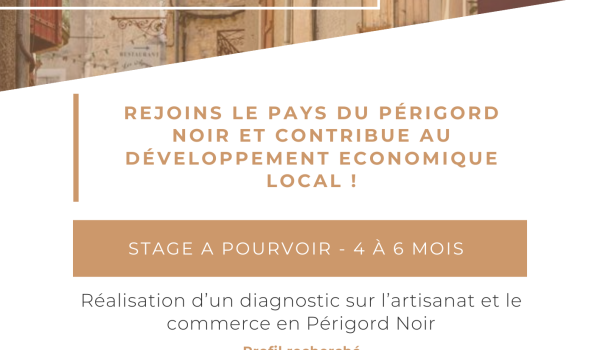 OFFRE LINKEDIN STAGE ARTISANAT COMMERCE